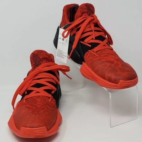 Adidas Harden Vol. 4 Basketball Shoes Red Black EF0999 Men USA Size 7 New main image 10